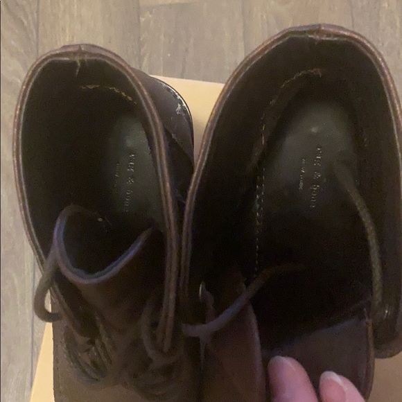 Rag & Bone Dolgan Ankle Boots Wedge Heels - Picture 5 of 6